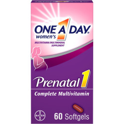 One A Day Women's Prenatal Multivitamin with Folic Acid;  DHA and Iron;  60 Count