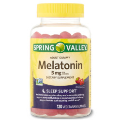 Spring Valley Vegetarian Melatonin Gummies;  5 mg;  120 Count
