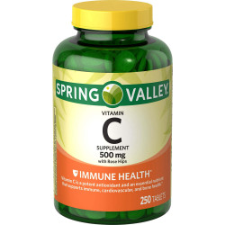 Spring Valley Vitamin C Supplement with Rose Hips;  500 mg;  250 Count